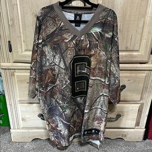 New York Jets Sanchez #6 Men's Camouflage Jersey Shirt Reebok